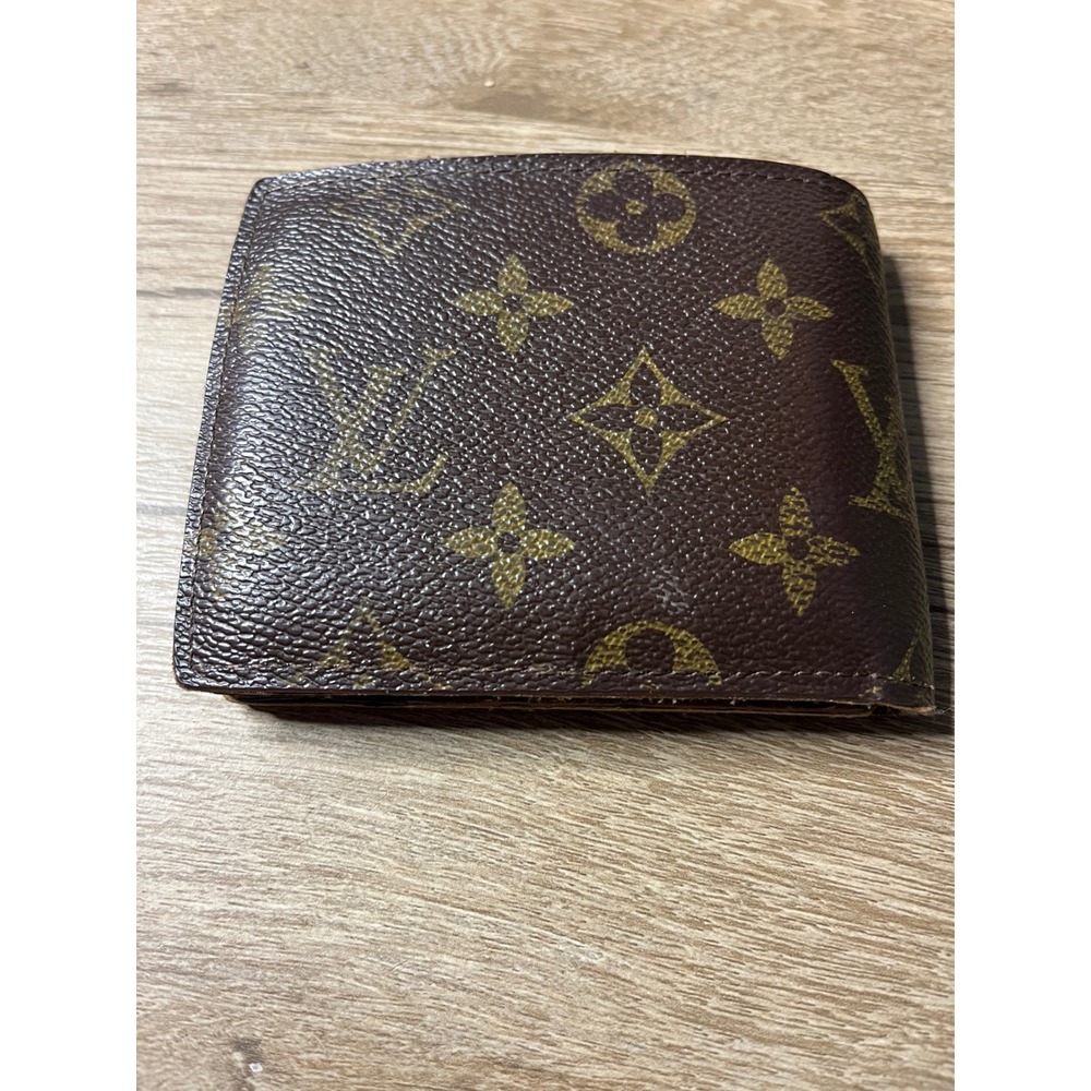 Louis Vuitton Monogram Bifold Wallet Money Clip Made in France - Picture 7 of 13
